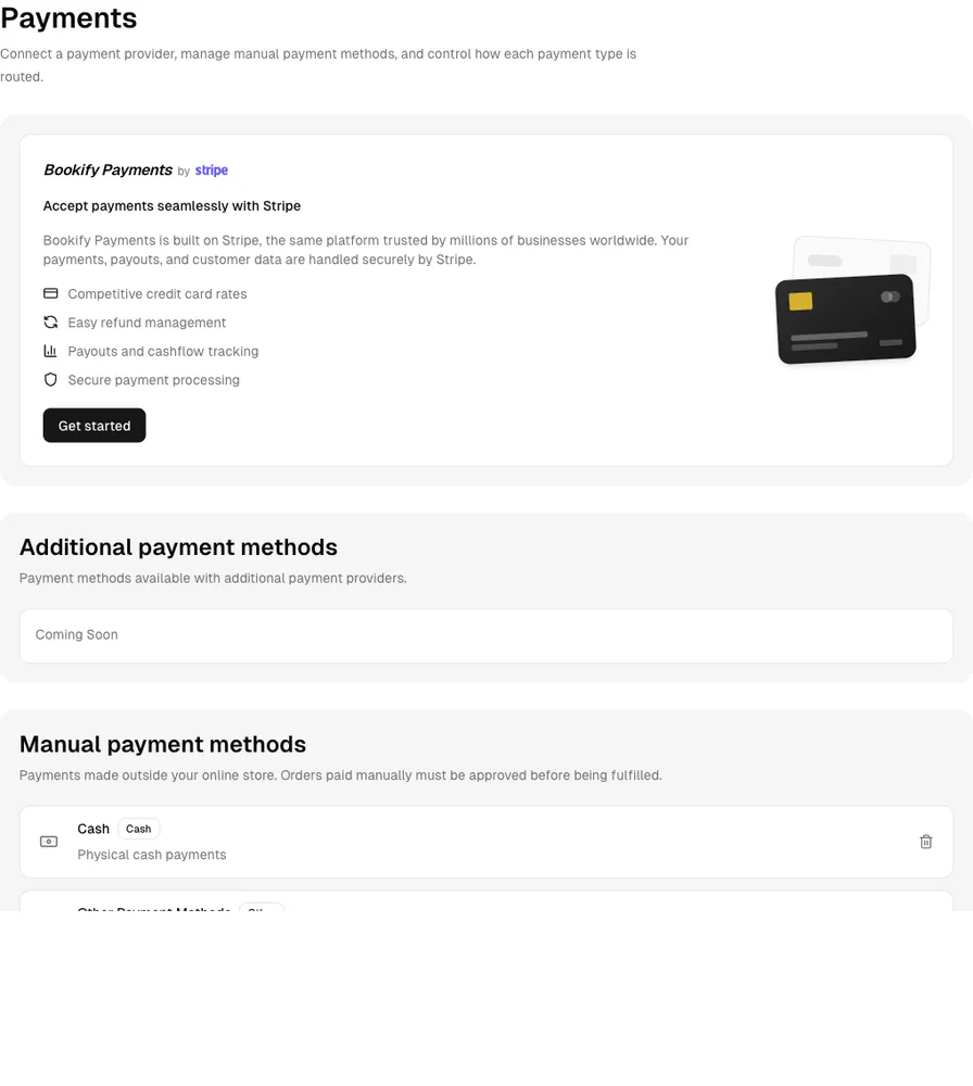 Barbers software showing payments.